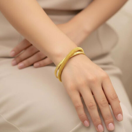 SET OF 2 Luxe Mesh Cuff Bracelet