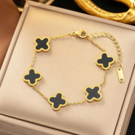 Four Leaf Clover Charm Bracelet