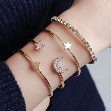 Celestial Charm Gold Bracelet
